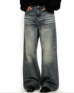 Distressed casual trousers