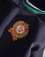 Color-blocked faux two-piece long-sleeved sports top