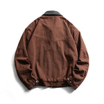 Patchwork lapel coat