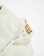 레트로 스타일 자수 레터링 두꺼운 조끼 (양면)