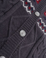 jacquard hooded sweater