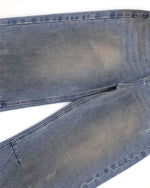 做舊直筒牛仔褲