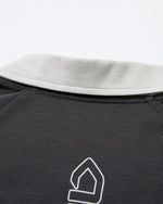 Contrast color lapel short sleeves