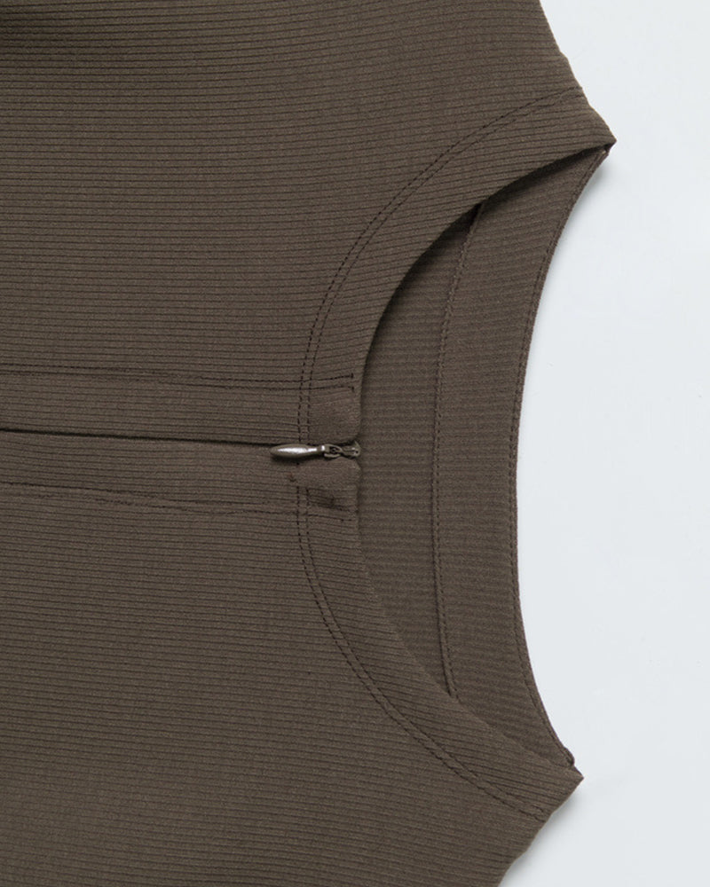 라운드넥, 슬림핏, 긴팔 상의 (여성용)