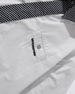 Retro patchwork short-sleeved shirt