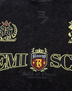 워시드 레터 반팔