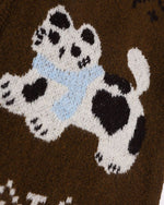 復古趣味小貓咪毛衣