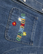 Colorful embroidered vest