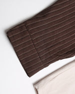 Retro patchwork fake two-piece long sleeves