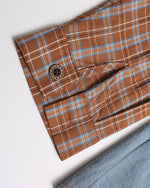 패치워크 강아지 자수 긴팔 셔츠