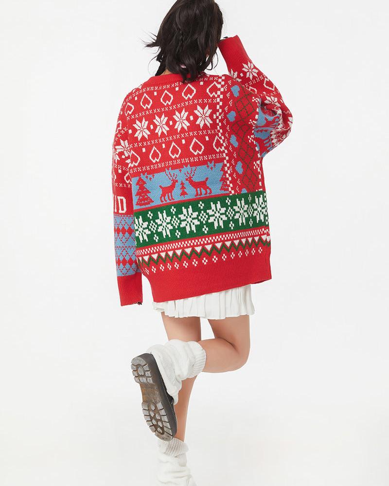 Christmas crew neck sweater