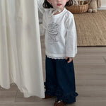 可愛蛋糕印花長袖