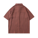 Vintage Striped Short Sleeve Shirt