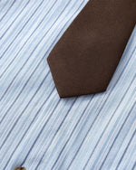 Striped short-sleeved shirt