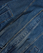 Washed stand-up collar denim jacket