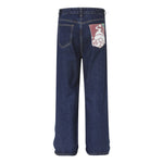 復古休閑牛仔長褲