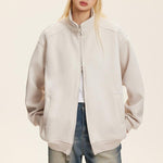 Simple stand collar versatile jacket