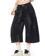 做舊工裝七分褲