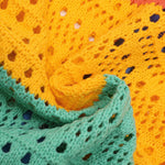 復古彩色條紋連帽開衫