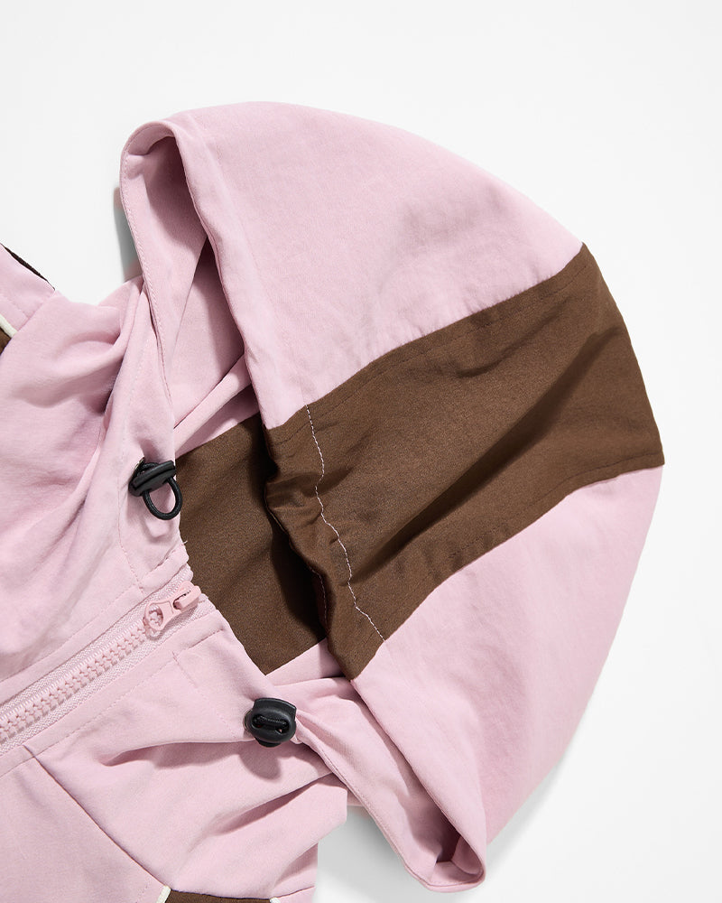 Retro patchwork couple jackets