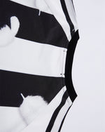 세로줄무늬 커플 반팔