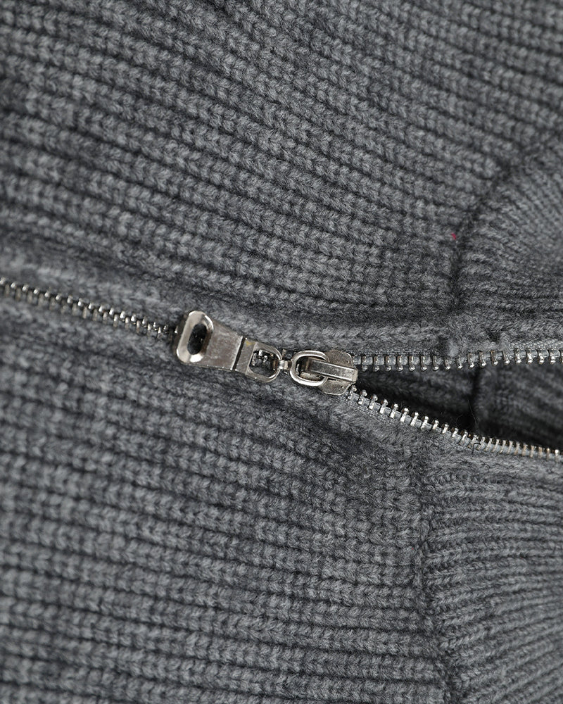 Retro letter turtleneck sweater