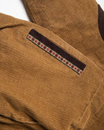 Retro color-blocked lapel coat