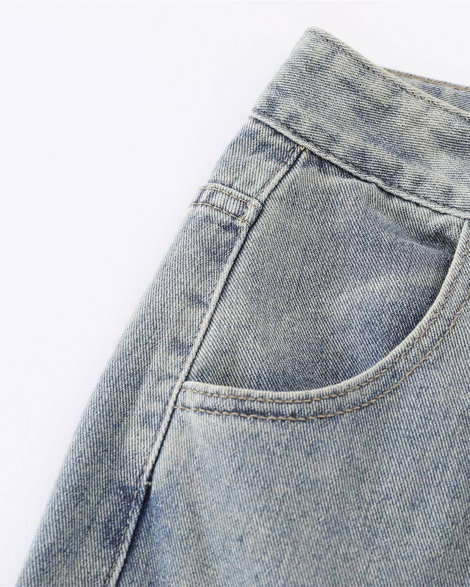 Vintage Multi-Pocket Cargo Jeans