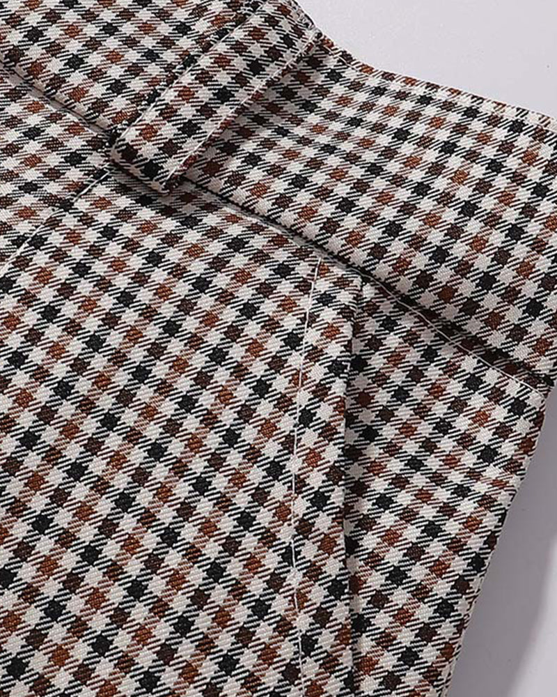 Houndstooth Casual Trousers