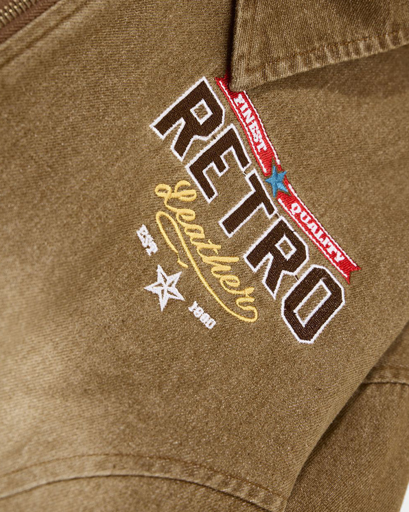 빈티지 자수 칼라 코트