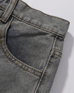 Puppy Embroidered Cropped Shorts