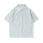 Retro cute cat embroidered short sleeves