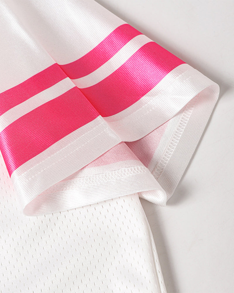 運動風拼接短袖