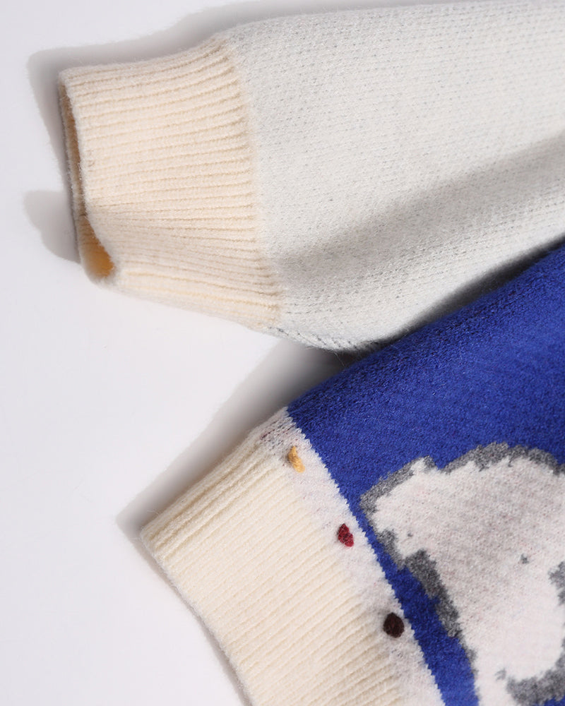 復古趣味小兔子毛衣