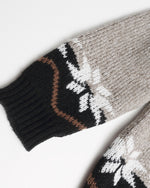 小狗刺綉撞色毛衣