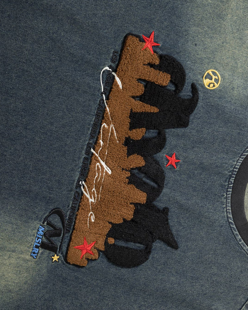 復古做舊水洗短袖