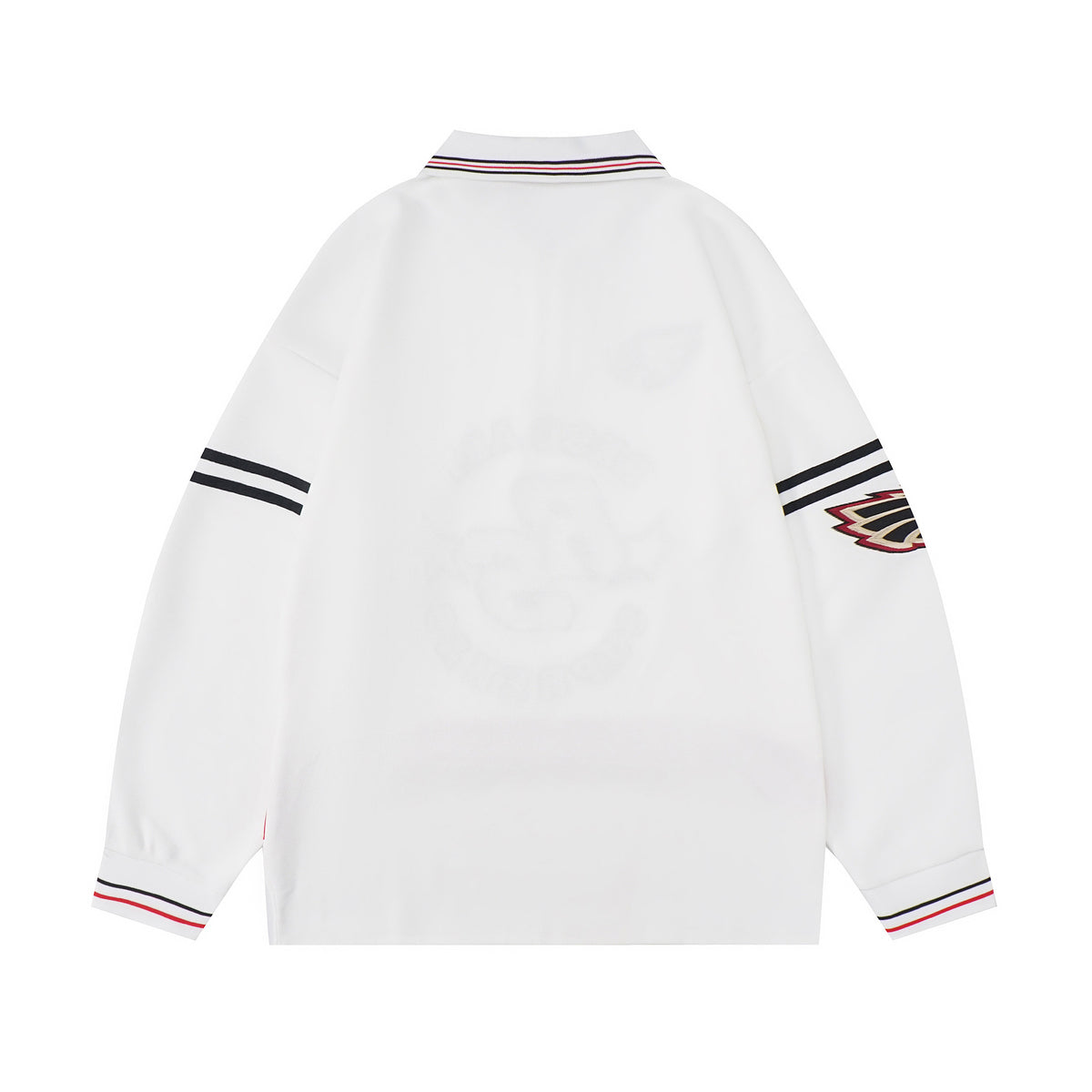 Retro half zip polo long sleeves