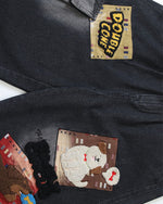 Embroidered Puppy Shorts