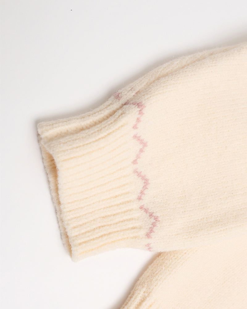 Vintage jacquard pullover sweater