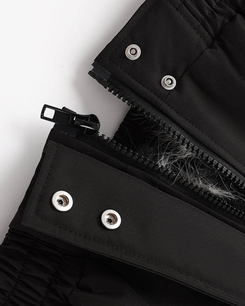 Zebra-print cotton coat