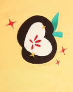 사과 자수 반팔