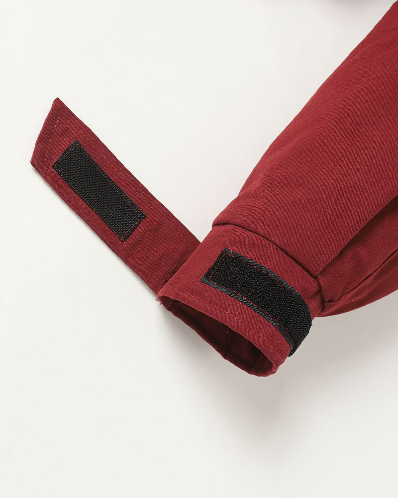 機車刺綉棉服外套