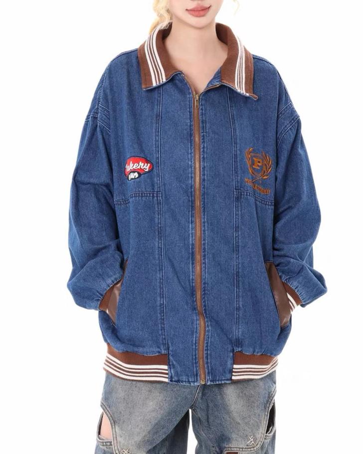 American retro denim jacket