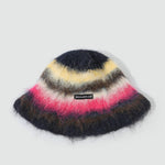 復古彩虹條紋百搭帽