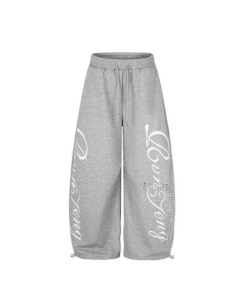 Hot diamond letter print sweatpants