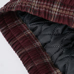 레트로 플레이드 코튼 재킷