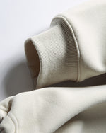 Fleece-lined crew neck pullover sweatshirt