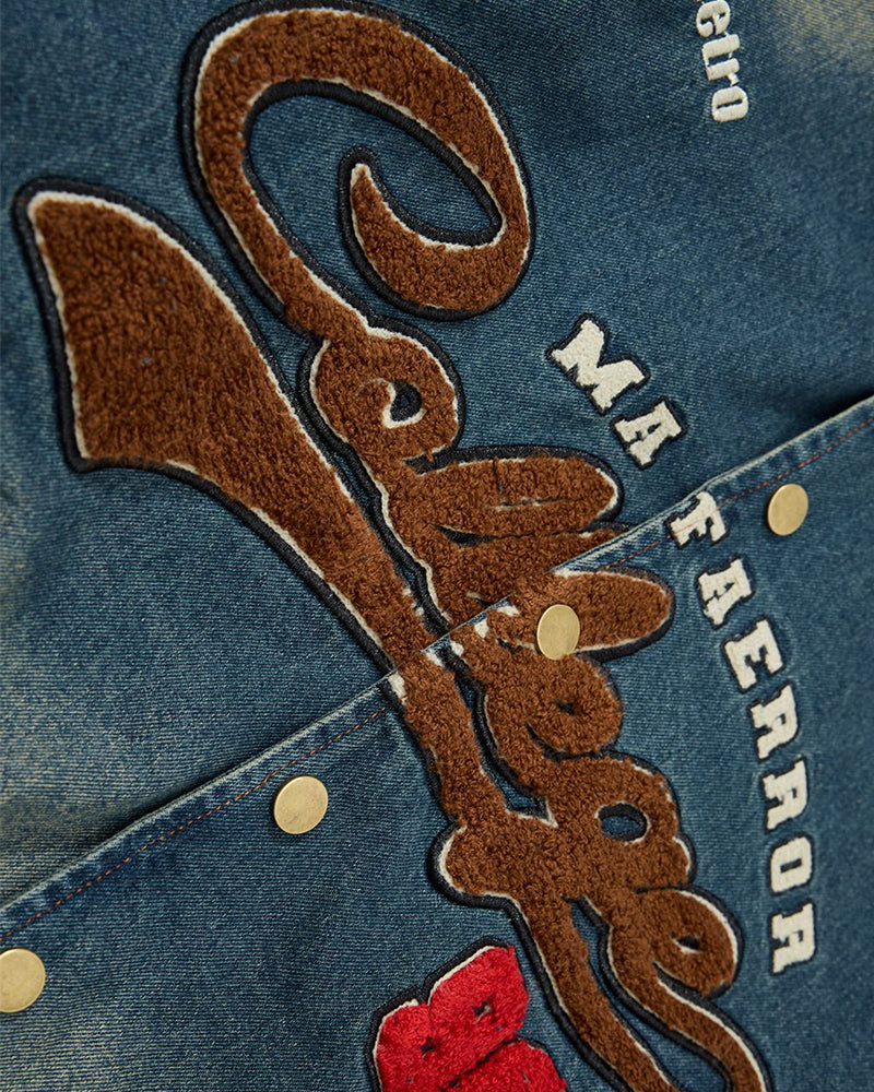 빈티지 워싱 데님 재킷