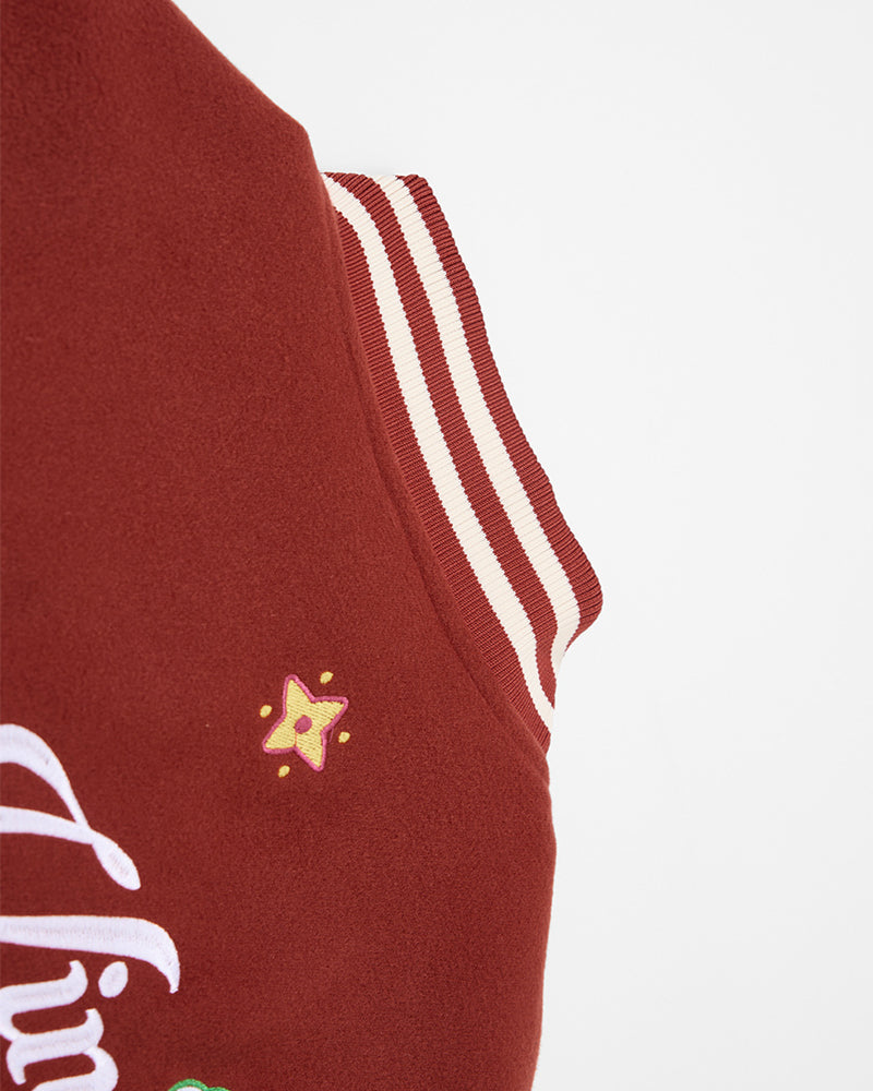 자수 컬러블록 재킷