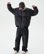 Retro loose down jacket